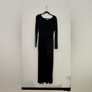 Elegant Black Long Sleeve Dress